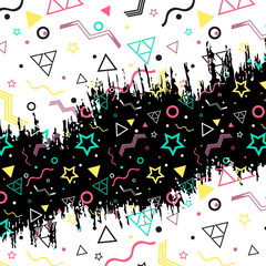 memphis style vector design. Elements for your design. Old style illustration. Eps10