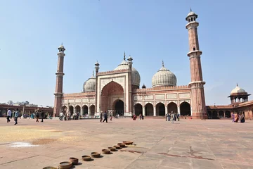 Foto op Plexiglas Delhi sightseeing in India, beautiful and very old architecture, indian tourism, big city. © photocech