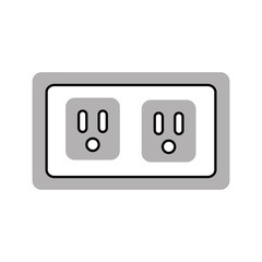 energy socket isolated icon vector illustration design