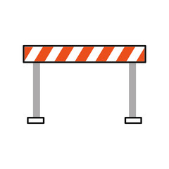 traffic fence isolated icon vector illustration design