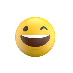 Emoji emoticon character face 3D Rendering