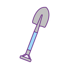 shovel tool isolated icon vector illustration design