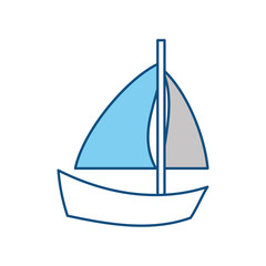 Sail boat symbol