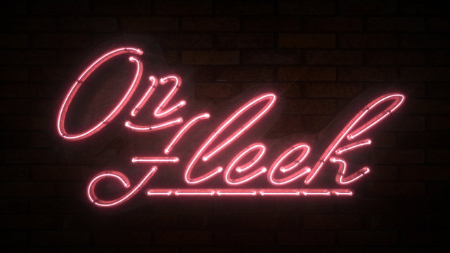 On Fleek 3D Neon Sign