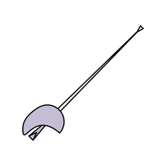 Fencing sport word