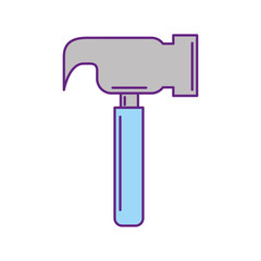 hammer tool isolated icon vector illustration design
