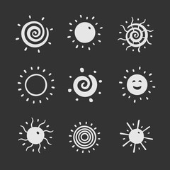 Sun symbols Vector Illustration