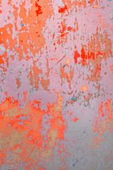 Weathered outworn floor colour play rosy and red