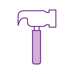 hammer tool isolated icon vector illustration design