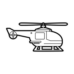 helicopter vector illustration