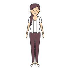 beautiful businesswoman avatar character