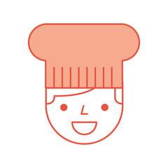 hotel chef avatar character vector illustration design