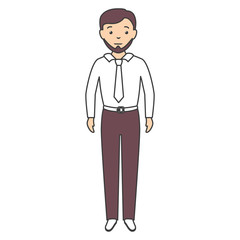 elegant businessman avatar character