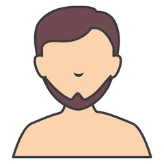 young man shirtless avatar character