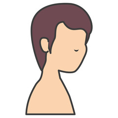 young man shirtless avatar character