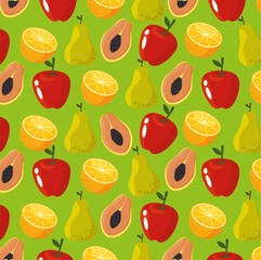 fresh organic fruit background