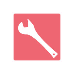 Plumbing wrench isolated