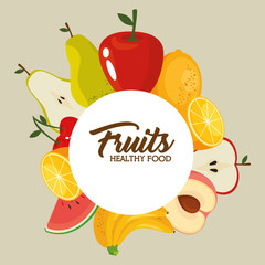 fresh organic fruit concept