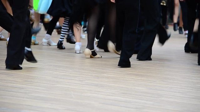 Training on ballroom dances.