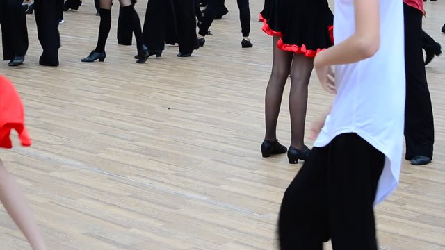 Training on ballroom dances.