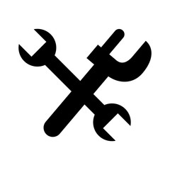 cross wrench tool isolated icon vector illustration design
