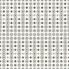 Fototapeta na wymiar geometric dots halftone gradient seamless pattern design