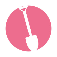 shovel tool isolated icon vector illustration design