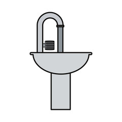 Bath symbol isolated