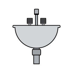Bath symbol isolated
