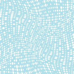 Naklejka premium geometric dots halftone gradient seamless pattern design