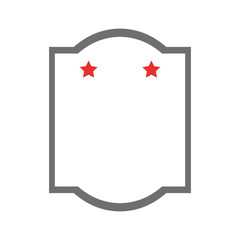 elegant frame with stars vector illustration design