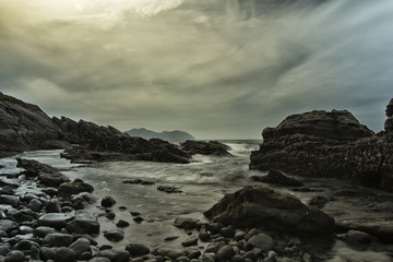 Fototapeta na wymiar landscape in the coast of spain