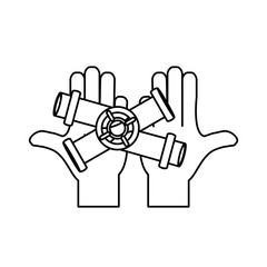 Fototapeta premium pipe plumbing symbol