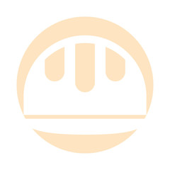 construction helmet isolated icon vector illustration design