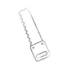 Woodworking saw isolated icon vector illustration design