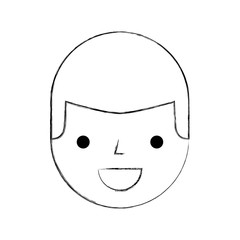 young man avatar character vector illustration design