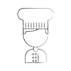 hotel chef avatar character vector illustration design