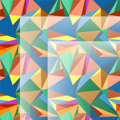 Bright seamless polygonal pattern