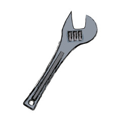 Plumbing wrench isolated