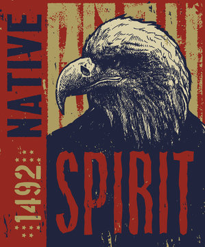 Native American Poster, Eagle