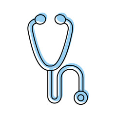 medical stethoscope isolated icon vector illustration design
