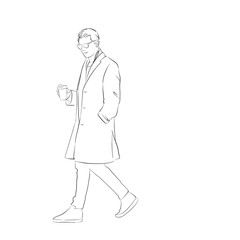 Iconic man for fall winter style