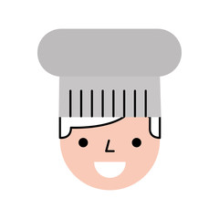 hotel chef avatar character vector illustration design