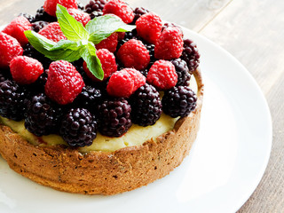 Fresh baked cheesecake