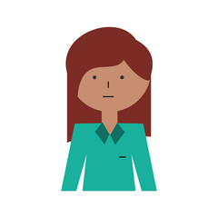 Woman profile cartoon