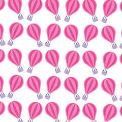 balloon air hot pattern background vector illustration design