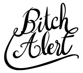 Word expression for bitch alert