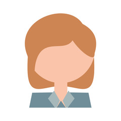 Woman profile cartoon