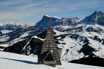 Sasso della Croce in The Dolomites, Italy.