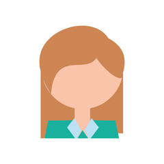 Woman profile cartoon